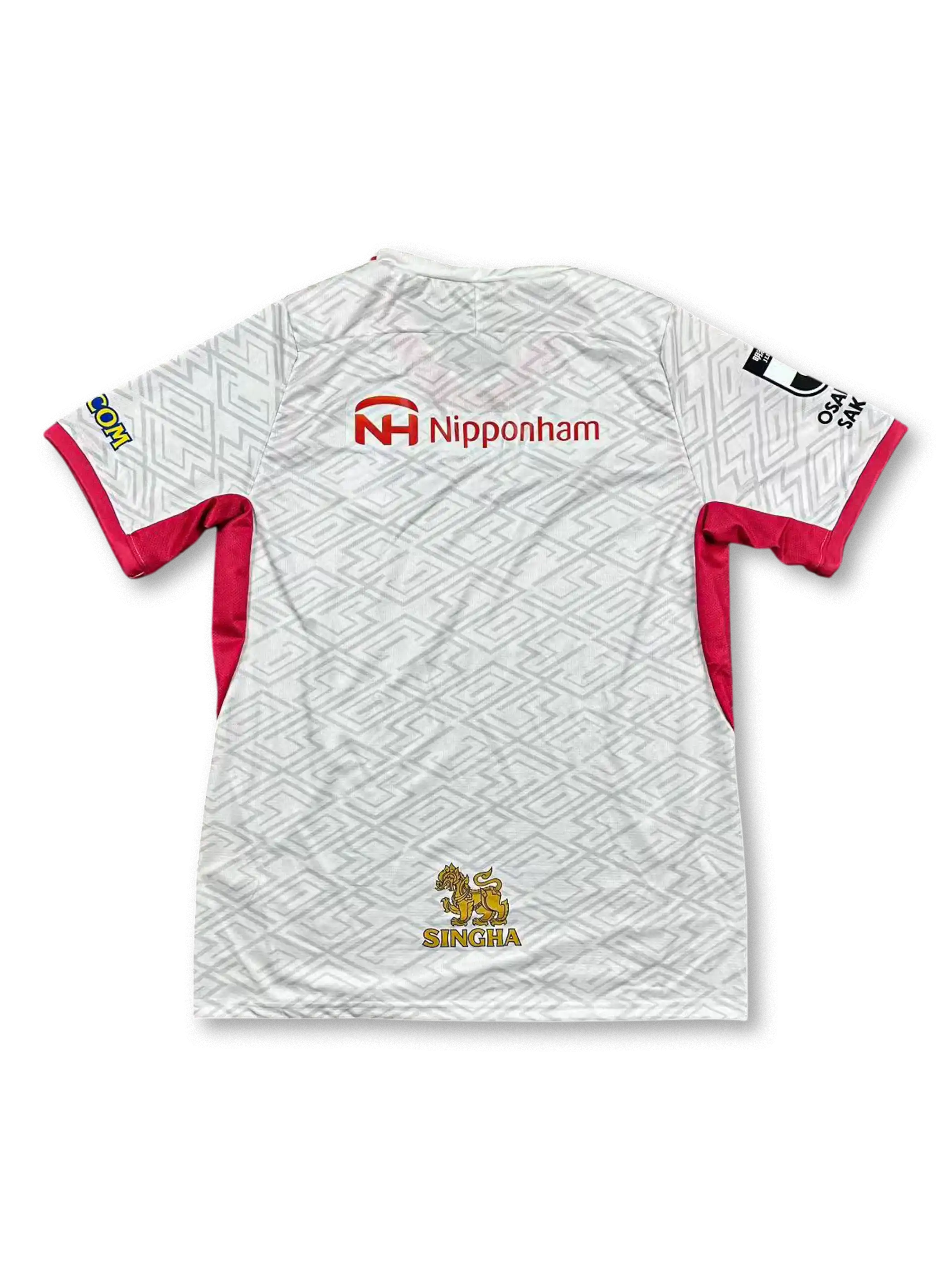 2025–2026 セレッソ大阪 アウェイ ホワイトジオメトリック ユニフォーム、レトロサッカーシャツ