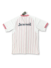 2025-26 アーセナル ホワイト ベースボールシャツ