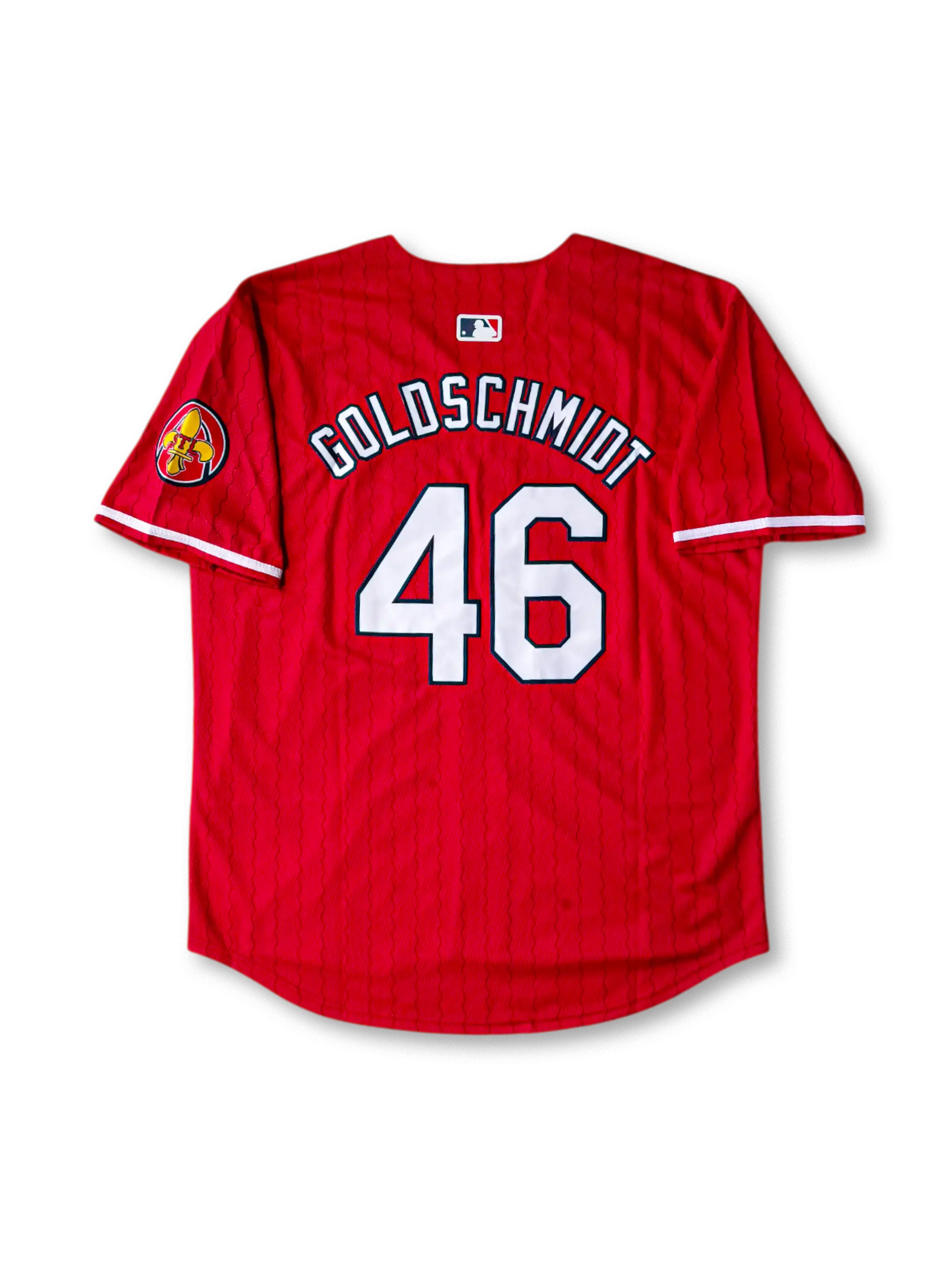 2025年 セントルイス・カージナルス シティコネクトユニフォーム ゴールドシュミット 46番 表面デザイン