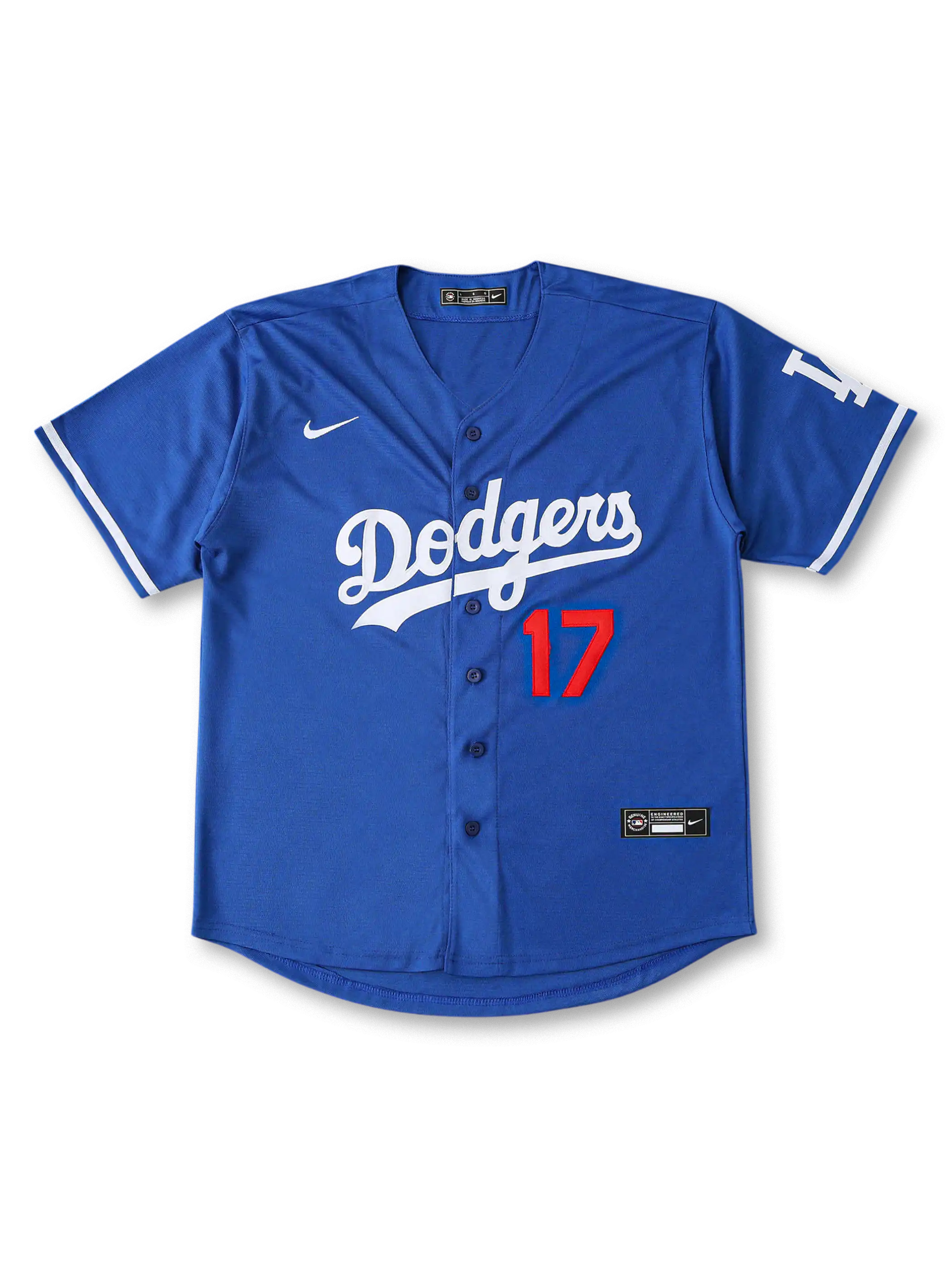 2025年 ロサンゼルス・ドジャース ホームユニフォーム 大谷翔平 17番 表面デザイン