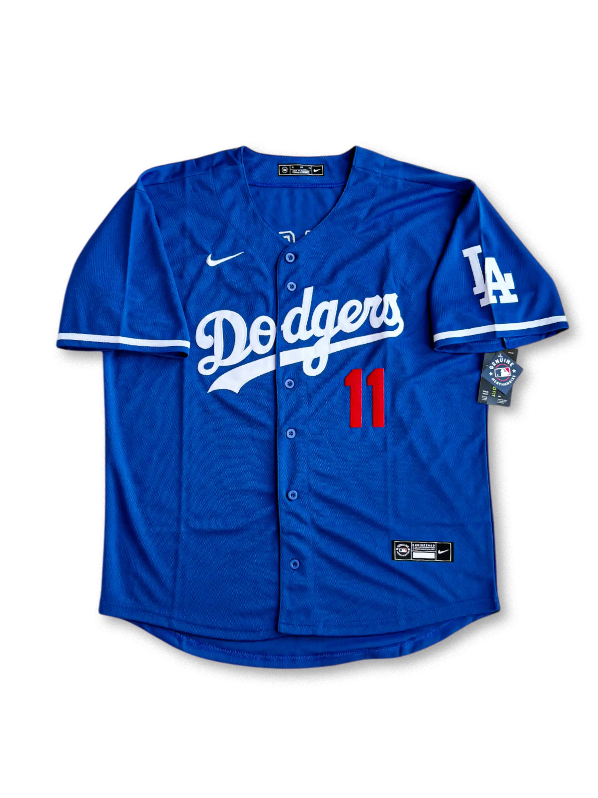 2025年 ロサンゼルス・ドジャース ホームユニフォーム 佐々木朗希 11番 表面デザイン