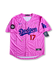 2025年 ロサンゼルス・ドジャース 東京シリーズ 桜エディション ピンク 大谷翔平 17番 村上隆コラボ