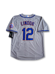 2025年 ニューヨーク・メッツ アウェイ フランシスコ・リンドーア 12番