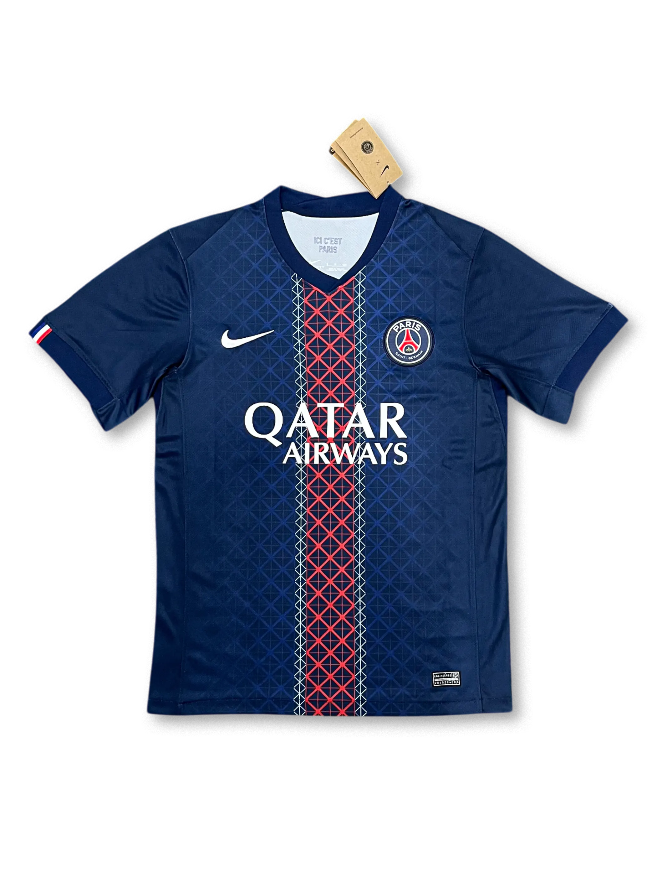 2025-26シーズン パリ・サンジェルマンホームユニフォーム、リーグ・アン公式試合用デザイン