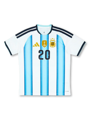 2026-27年 アルゼンチン代表 ホームユニフォーム Mac Allister 20番