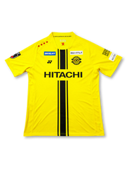 2026-27柏レイソルホーム正面、HITACHI黒縦ストライプデザイン