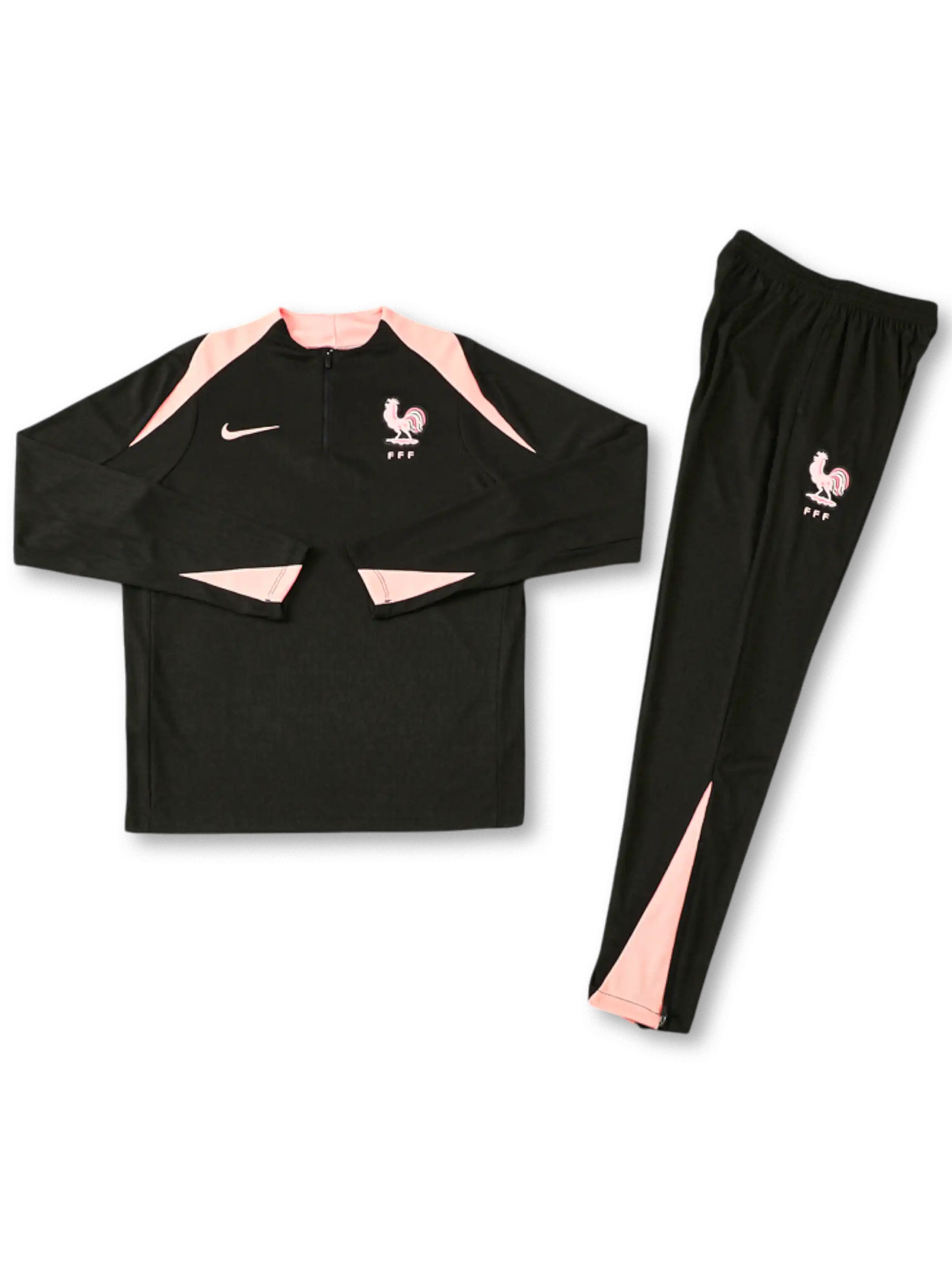 2026 フランス代表 トレーニングスーツ ブラック×ピンク-KICKO – KICKO 2026 フランス代表 トレーニングスーツ ブラック×ピンク-KICKO – KICKO