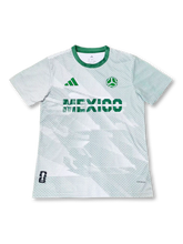 2026年メキシコ代表 プロモーションユニフォーム 正面、MEXICOロゴとグリーンドットデザイン