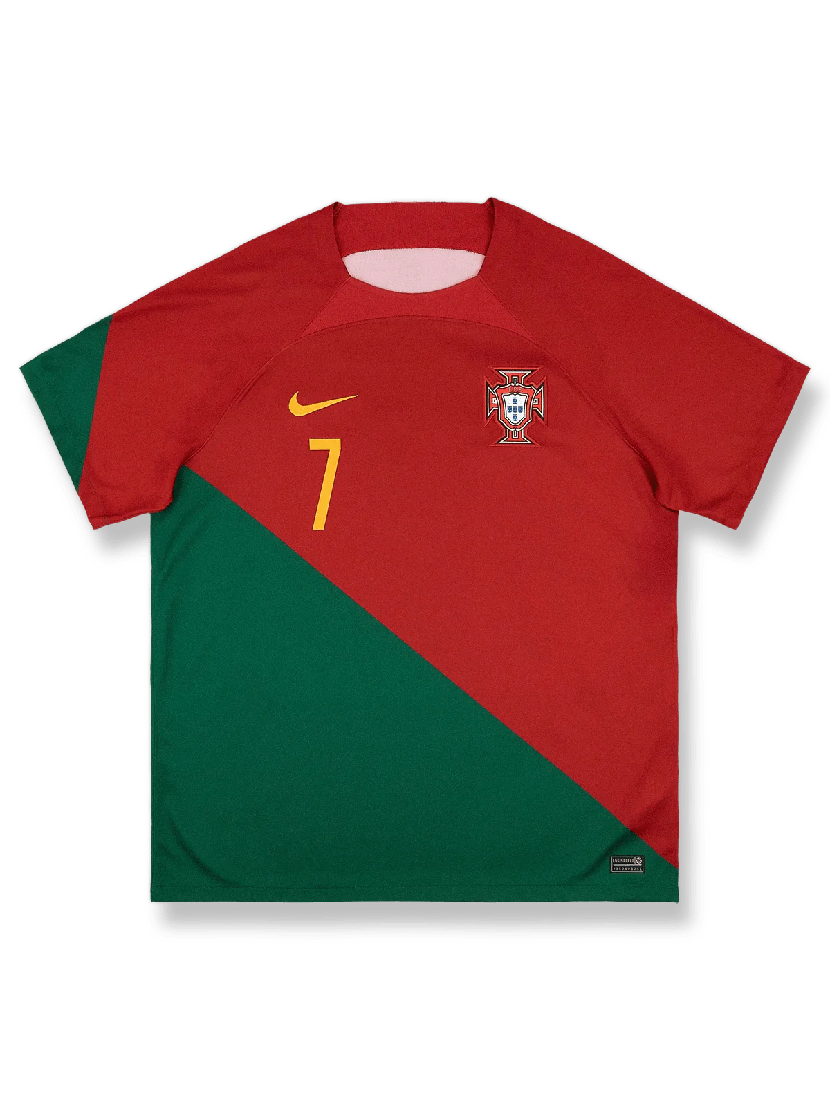 2022-23シーズンのポルトガルクリスティアーノ・ロナウドホームユニフォーム正面画像