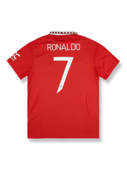 2022-23シーズンのマンチェスター・ユナイテッドクリスティアーノ・ロナウドホームユニフォーム正面画像