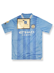 2023-2024シーズン マンチェスター・シティ サイン入りホームユニフォーム 正面図