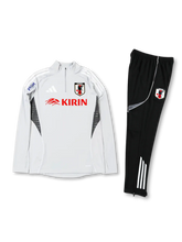 25-26年 日本代表 ライトグレー 長袖ハーフジップ トレーニングセット