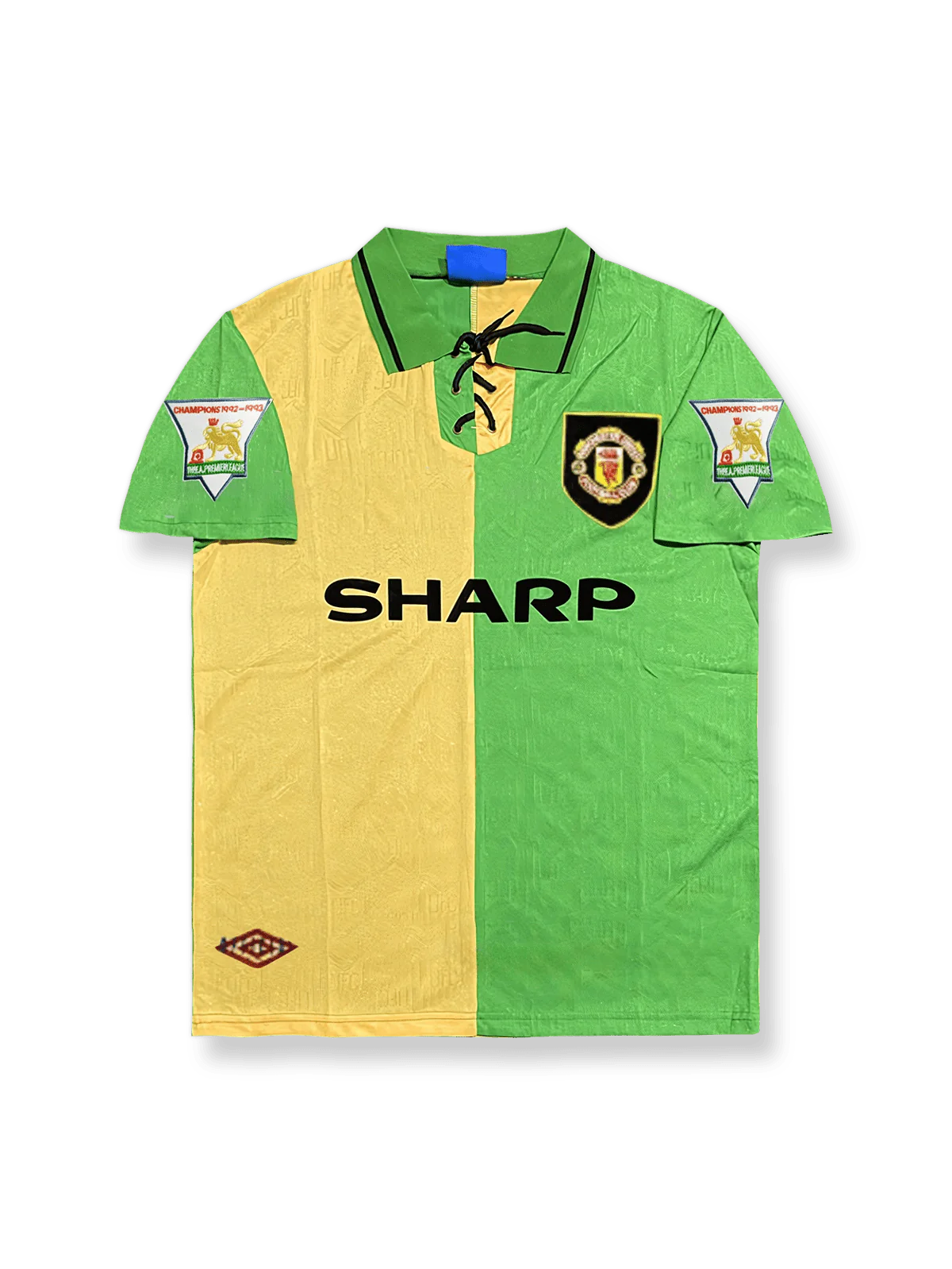 1992-1994シーズン マンチェスター・ユナイテッド 24番ベッカムレトロユニフォームの正面画像