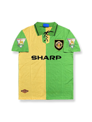 1992-1994シーズン マンチェスター・ユナイテッド 24番ベッカムレトロユニフォームの正面画像