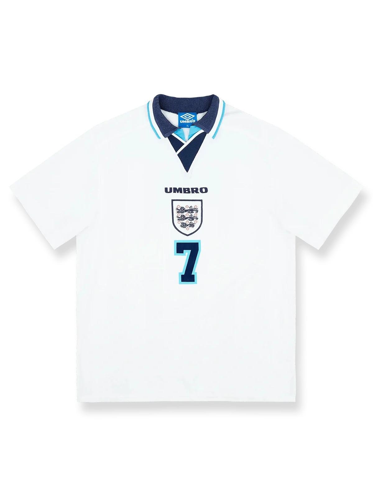 1995-97年 イングランド ベッカム ホームレトロユニフォーム正面図