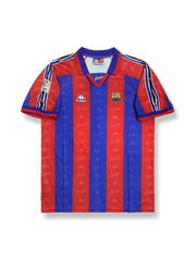 製品画像:96-97シーズン バルセロナ ホームクラシックユニフォーム 9番ロナウド 正面図