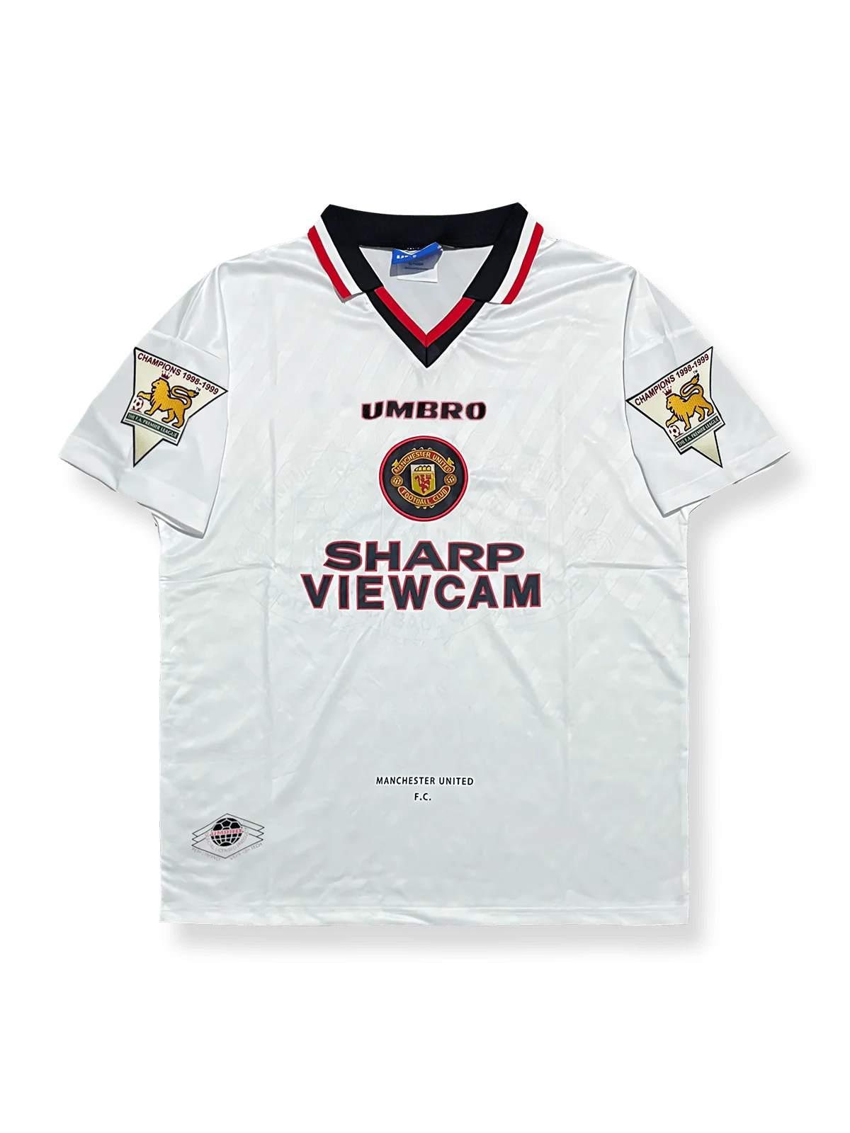 1996-1997シーズンマンチェスター・ユナイテッド10番ベッカムレトロユニフォーム前面図