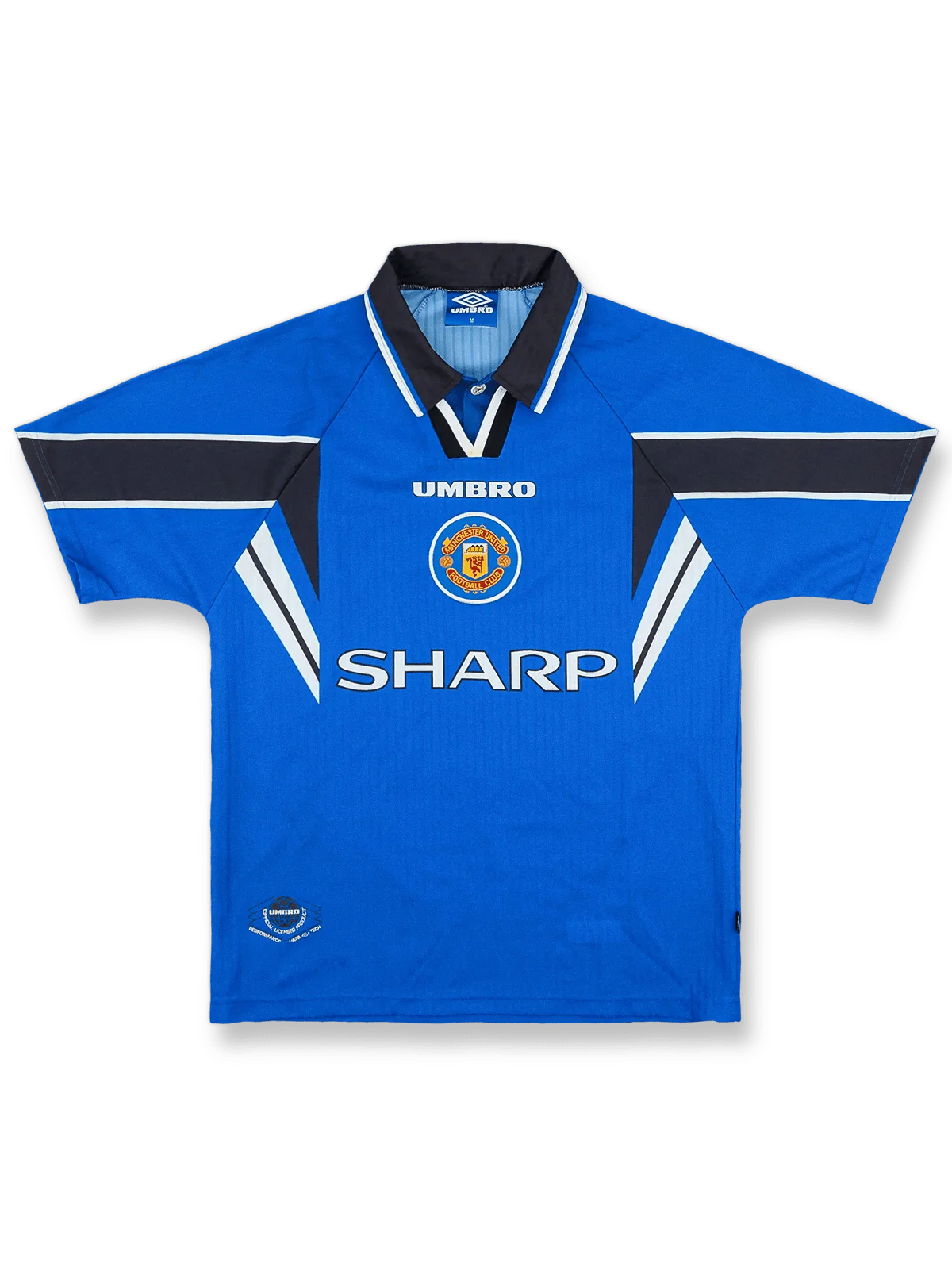 1996/98シーズン マンチェスター・ユナイテッド ベッカム サードレトロユニフォーム正面図