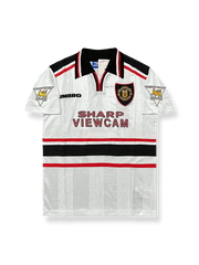 1998-1999シーズンマンチェスター・ユナイテッド7番ベッカムレトロユニフォーム前面図