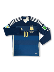 2014年アルゼンチン代表ワールドカップアウェイメッシ10番長袖ジャージ全体の外観