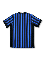 2025/26インテル・ミラノホームジャージ正面・ブラック×ブルーストライプ