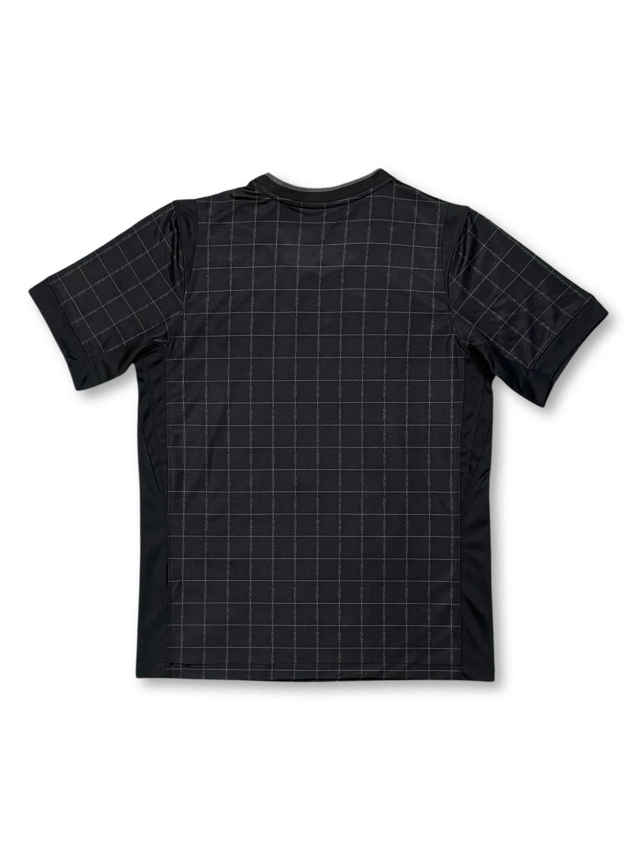 2025/26トッテナム・ホットスパー アウェイジャージ正面・ブラックグリッド