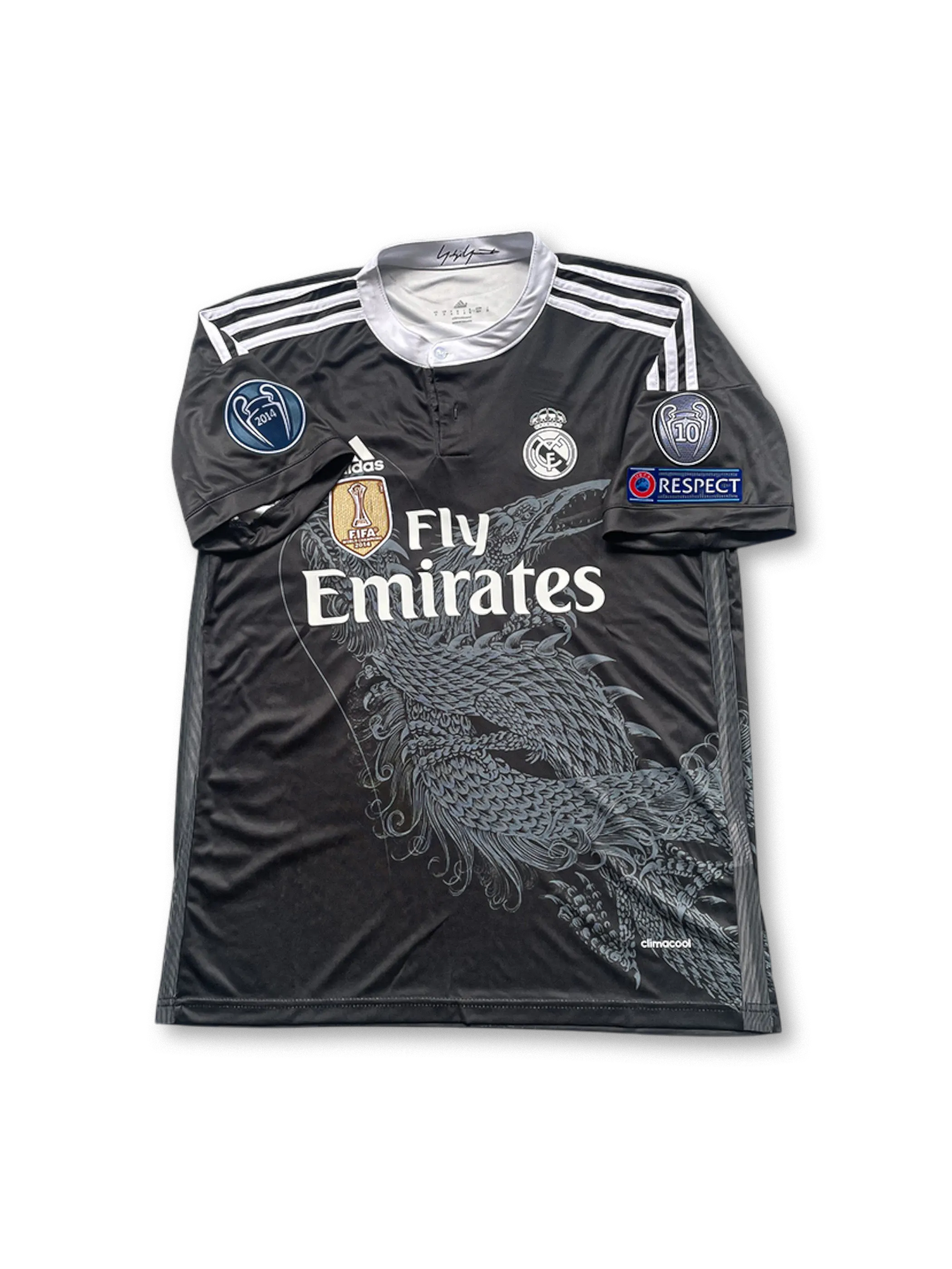 2014/15レアル・マドリード ブラックドラゴン サードジャージ正面・背面 ロナウド7番