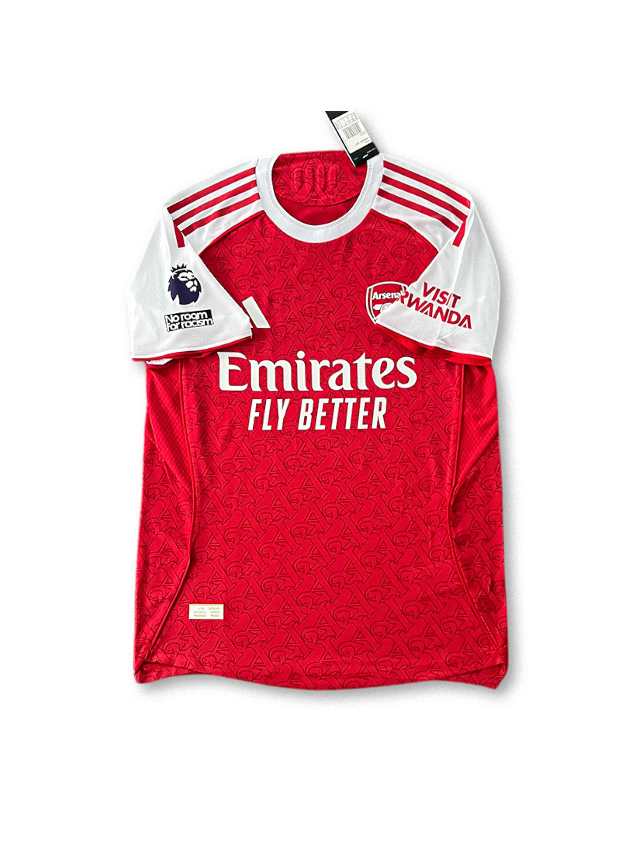 2024/25アーセナルホームジャージ正面・レッドボディ/背面・ウーデゴール8番