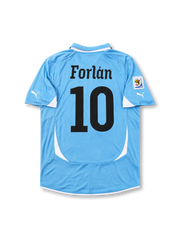 ウルグアイ 2010 ワールドカップ ホームジャージ フォルラン #10