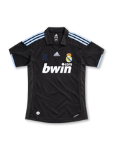 レアル・マドリード 2009-10 アウェイ ユニフォーム ブラック ライトブルーライン bwin.com