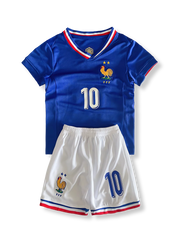 製品画像:子供用フランス ムバッペ 10番 ユニフォームセット全体図