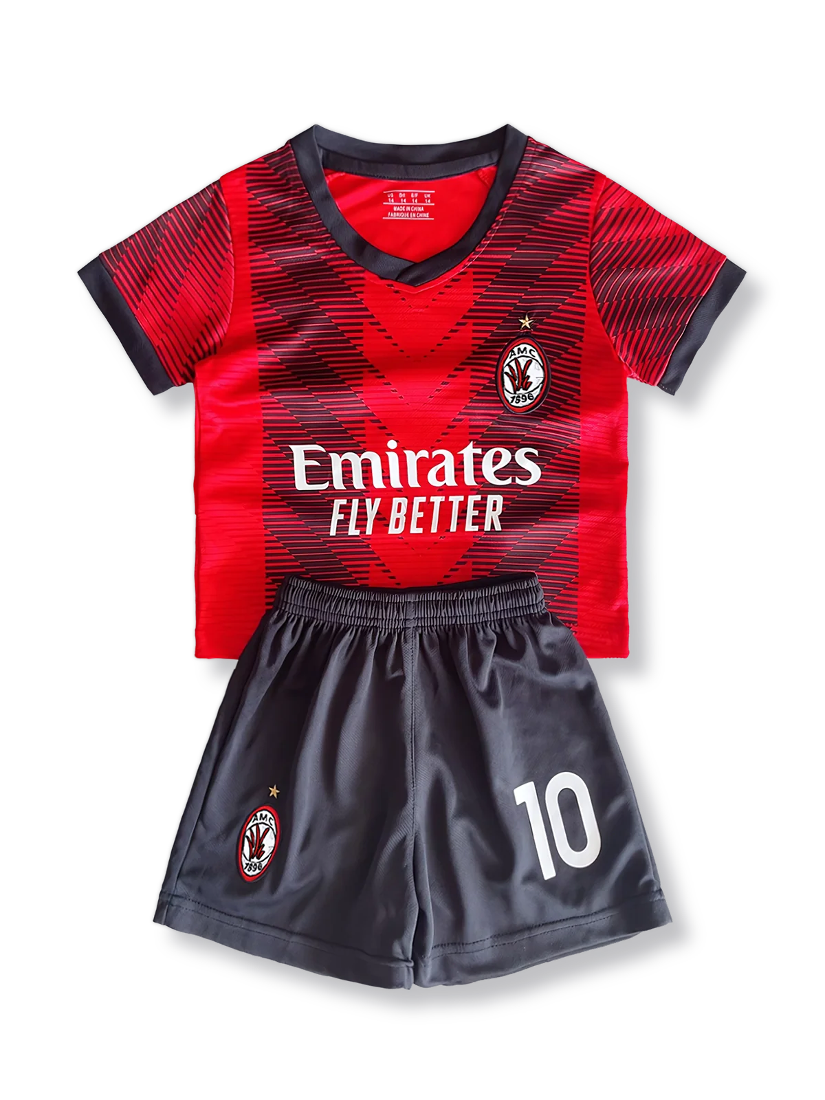 ACミラン キッズ ユニフォームセット全体像、レオン 10番