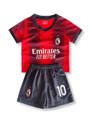 ACミラン キッズ ユニフォームセット全体像、レオン 10番