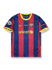 2011年チャンピオンズリーグ決勝版バルセロナ サイン入りホームジャージ正面図