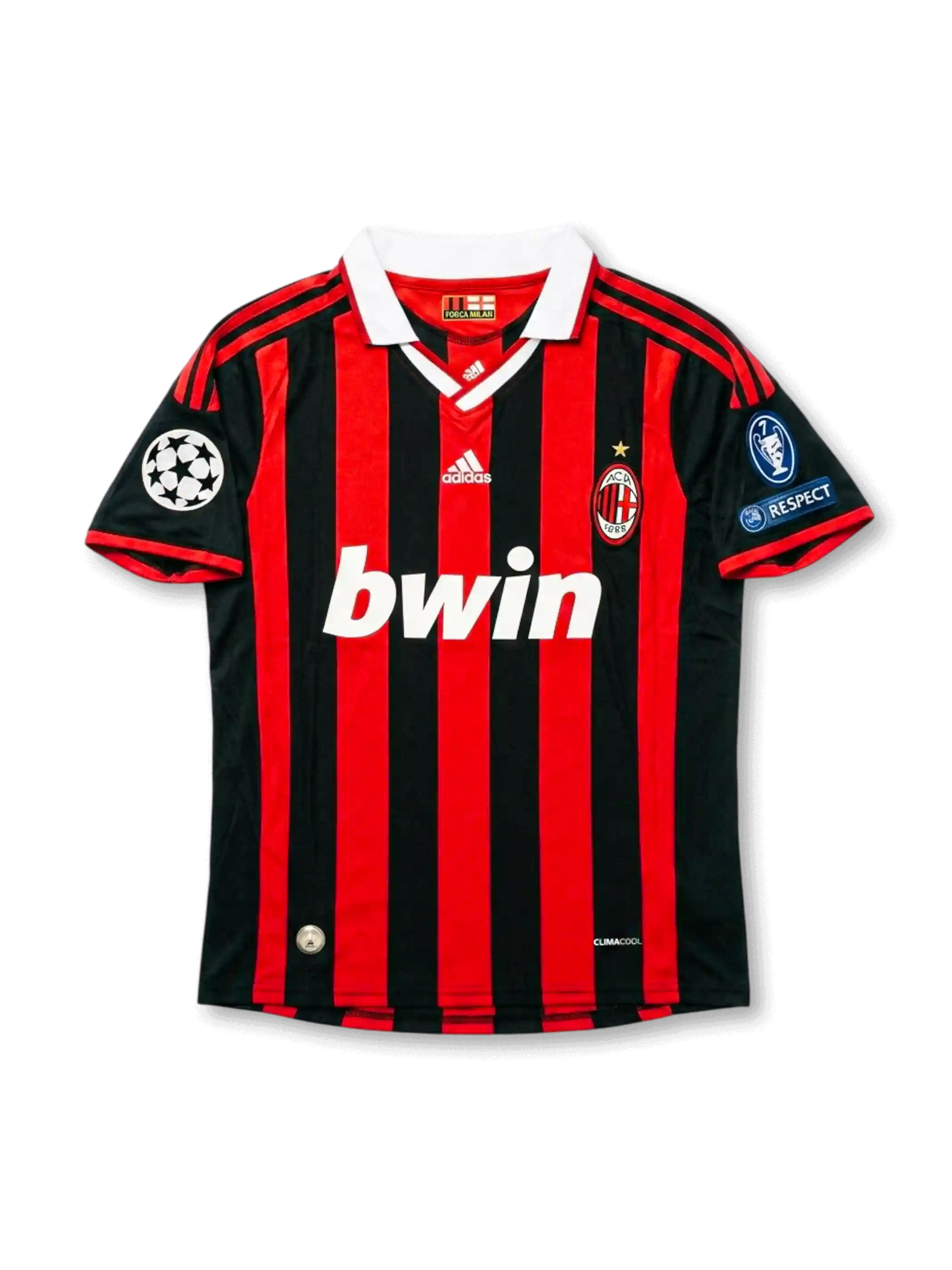 【希少】ACミラン ベッカム 32番 ゲームシャツ 09/10 タグ付き ACミラン 2009-10 UEFAチャンピオンズリーグ仕様 ホームジャージ