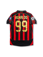 ACミラン 2006/07 UCL ホームジャージ 背面 — RONALDO ゴールド99番×UCLスターボールパッチ×6度欧州制覇トロフィーパッチ