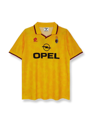 1995/96シーズンのACミランセカンドアウェイユニフォーム、パオロ・マルディーニ着用のクラシックサッカージャージ