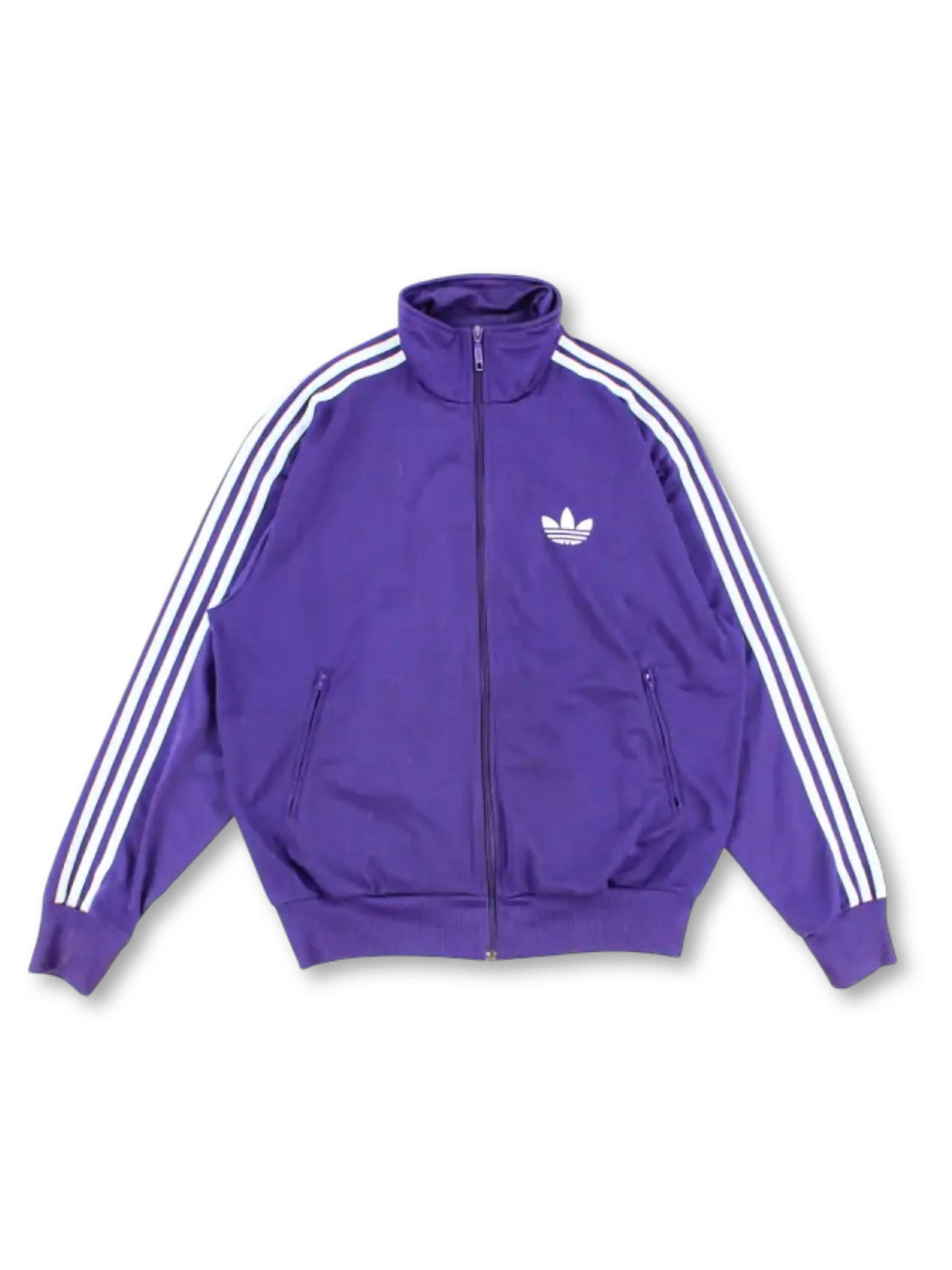アディダス オリジナルス パープル トラックジャケット 前面