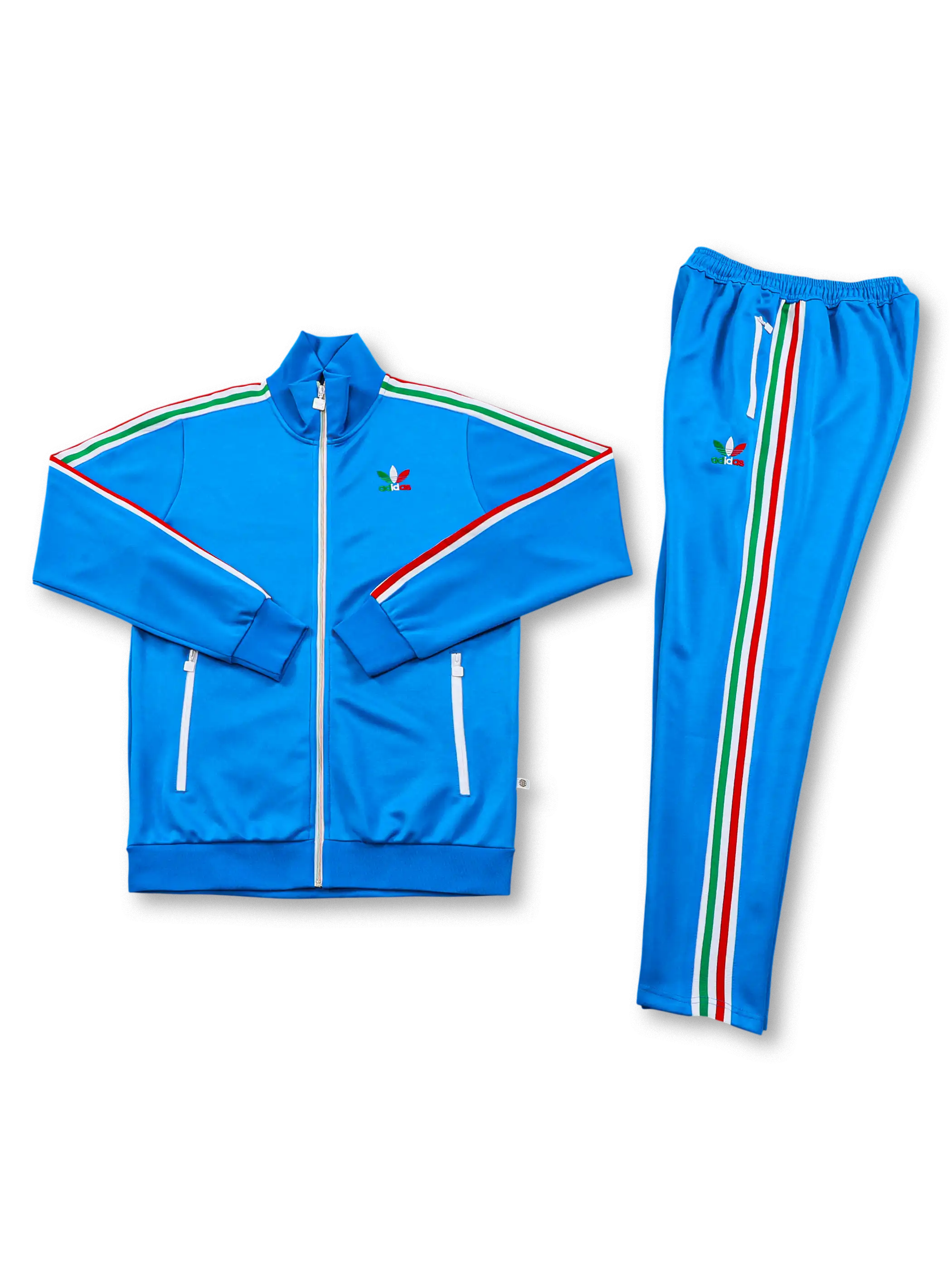 adidas Originals ブルー イタリアカラー トラックスーツ 正面