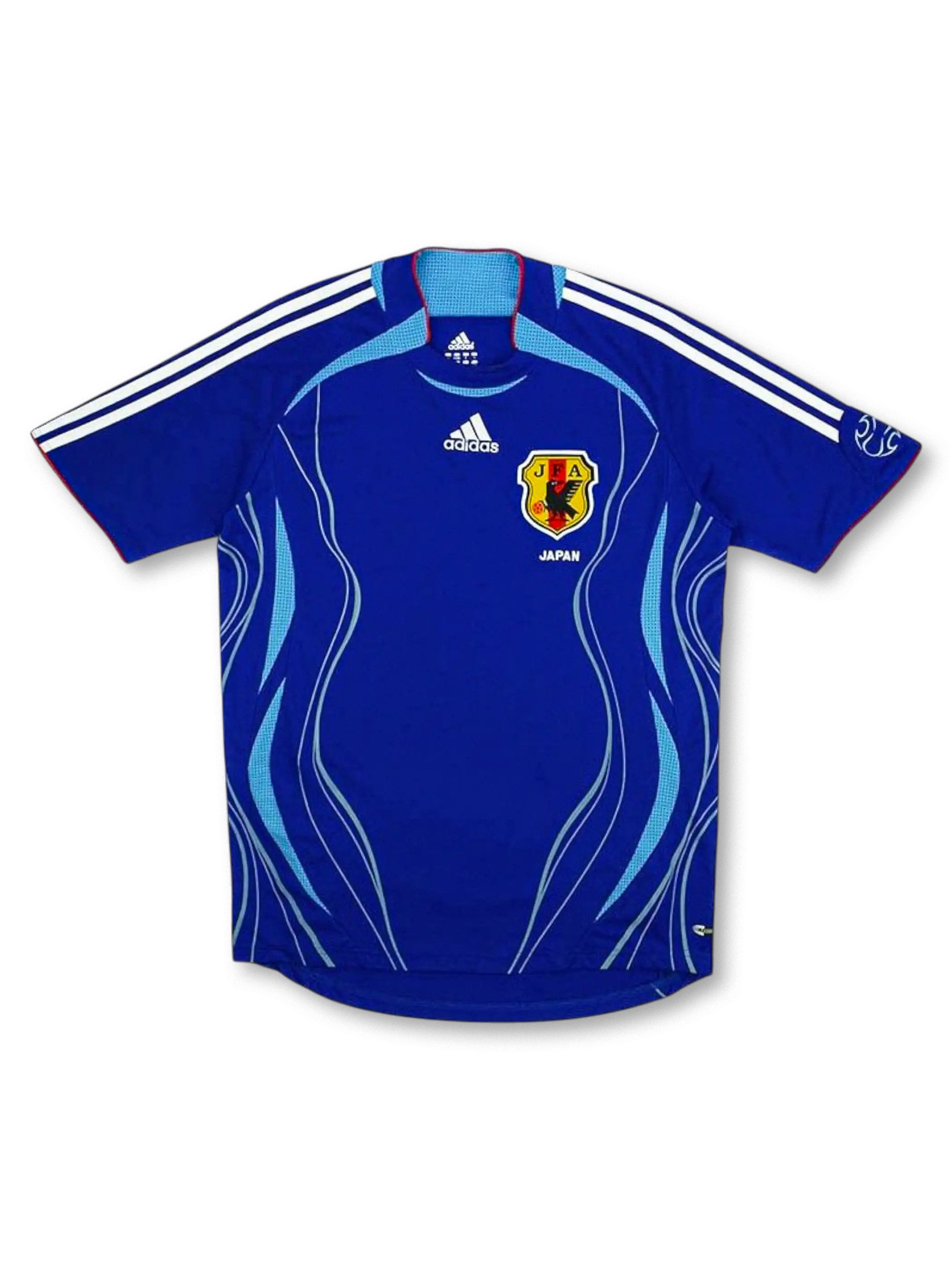 2006 日本代表 ホーム ユニフォーム 正面 サムライブルーと炎柄