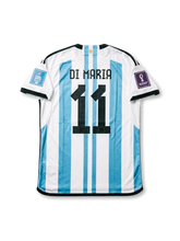 アルゼンチン代表 2022 FIFAワールドカップ カタール大会 ホームジャージ ディ・マリア11番 フロント