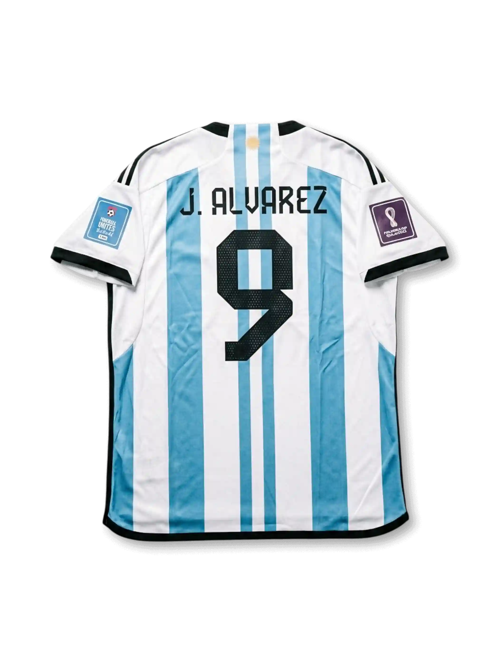 アルゼンチン代表 2022 FIFAワールドカップ カタール大会 決勝仕様 ホームジャージ フリアン・アルバレス9番 フロント