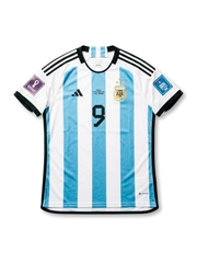 アルゼンチン代表 2022 FIFAワールドカップ カタール大会 決勝仕様 ホームジャージ J.アルバレス #9