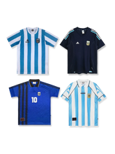 アルゼンチン代表福袋 無地ユニフォーム3枚セット, vintage football shirt bundle
