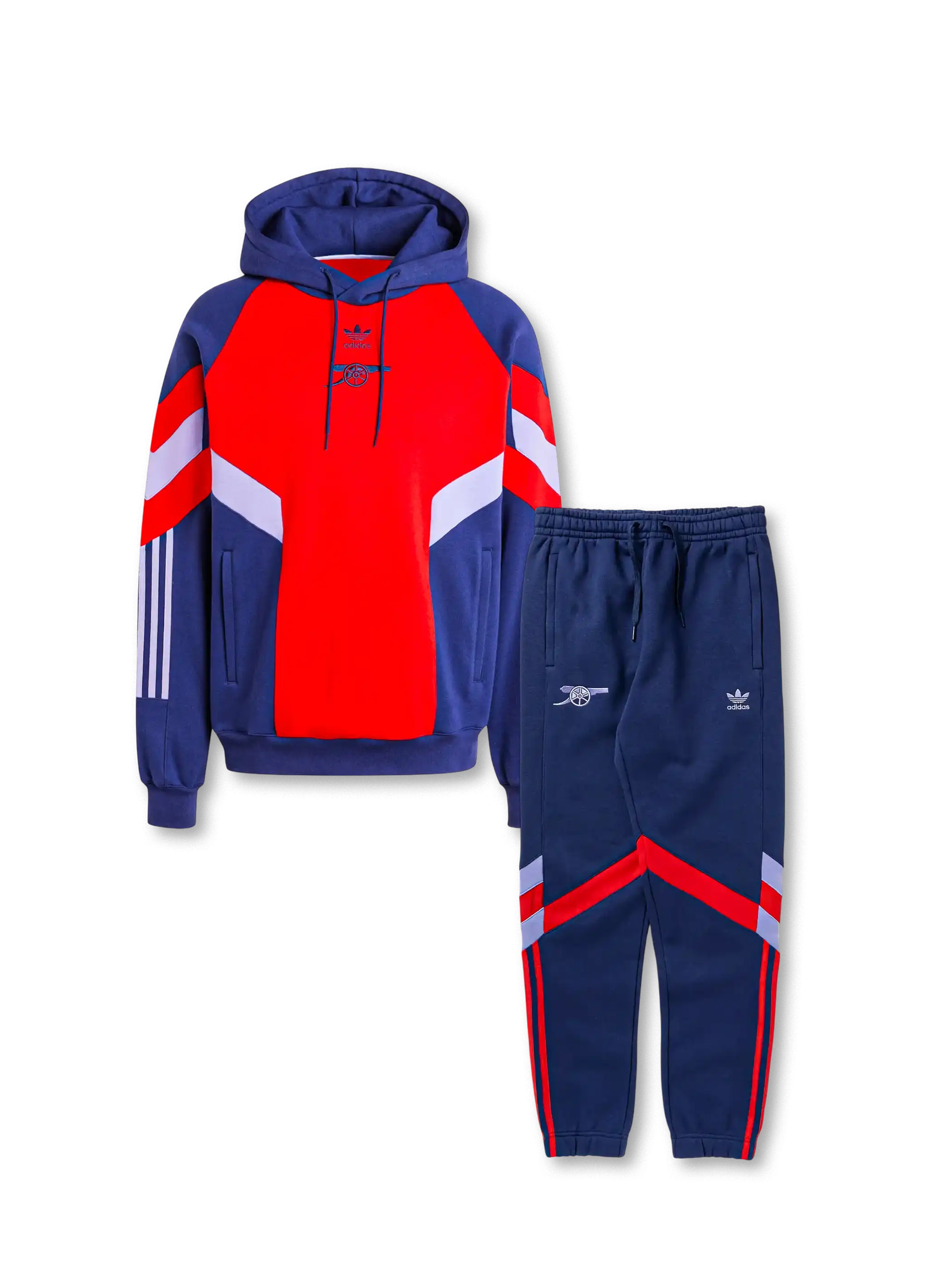 アーセナル 三つ葉 裏起毛ヘビーウェイト 90年代レトロ フーディー&パンツセット 正面