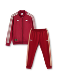 アーセナル × adidas オリジナルス トラックスーツ バーガンディカラー 正面セットアップ