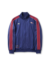 アーセナル adidas Originals 復刻トラックジャケット ネイビー — 赤ストライプとヴィンテージキャノン刺繍を配した復刻ライフスタイルライン