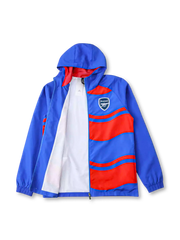 アーセナル ウィンドブレーカー ブルー×レッド