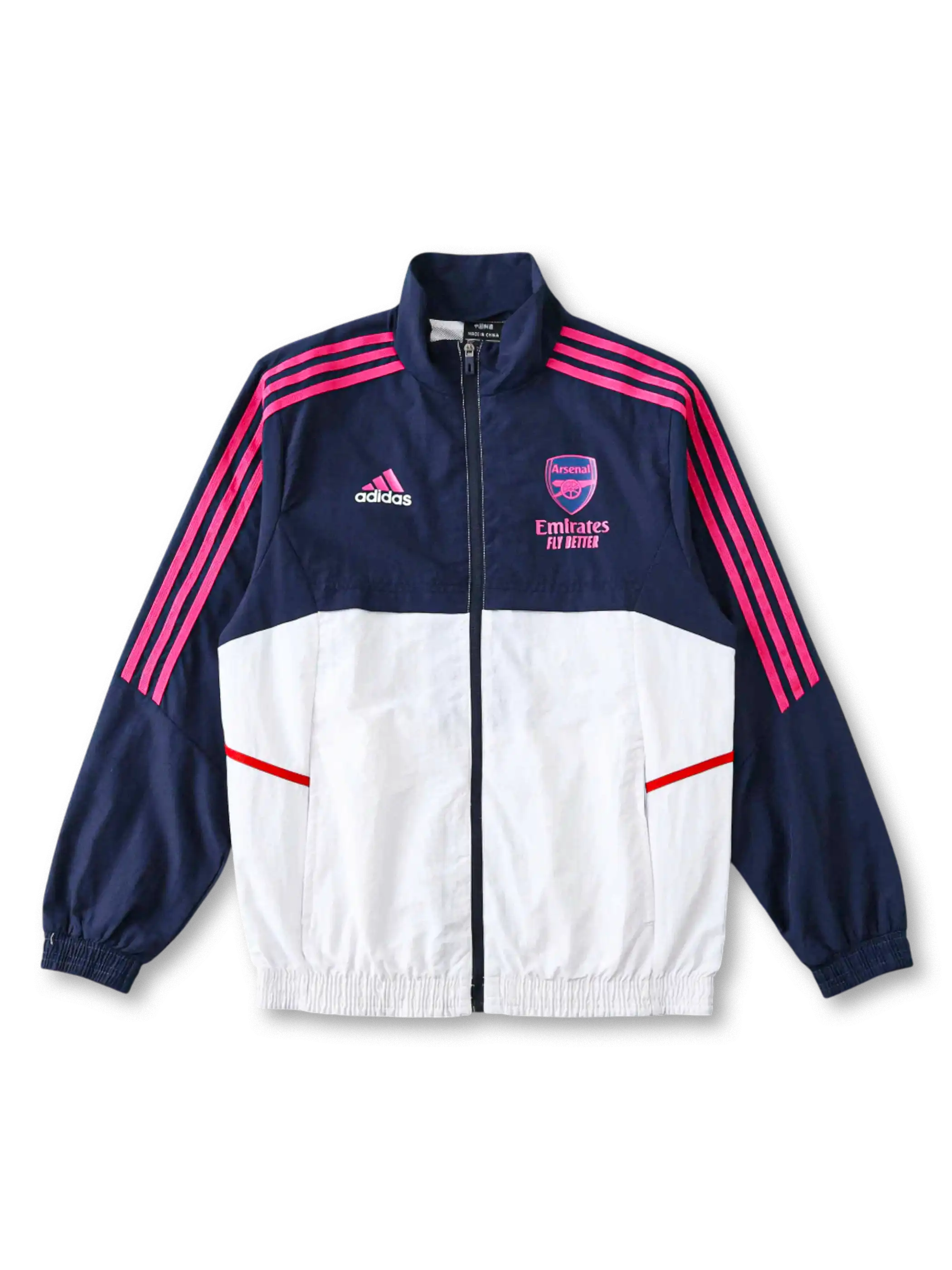 アーセナル ネイビー×ホワイト ウィンドブレーカー 前面