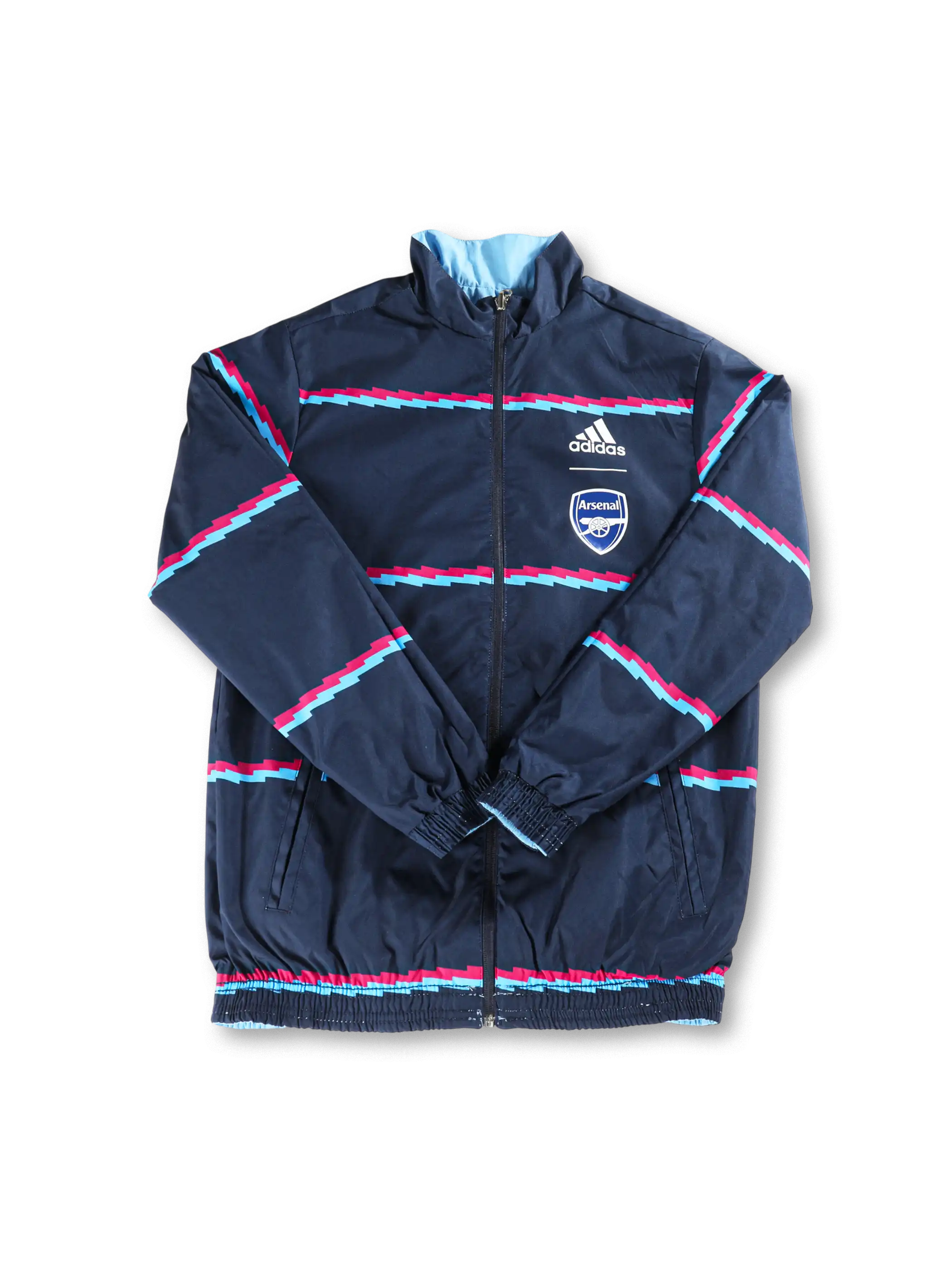 アーセナル ライトブルー面 正面ウィンドブレーカー全体図